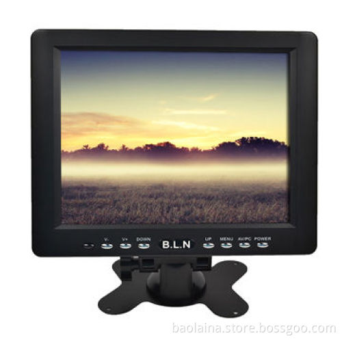Resistive Touch Panels 8-inch LCD Monitor Industrial Grade Panel VGA/USB port Portable Plastic Case